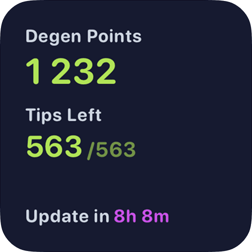 Degen tips widget